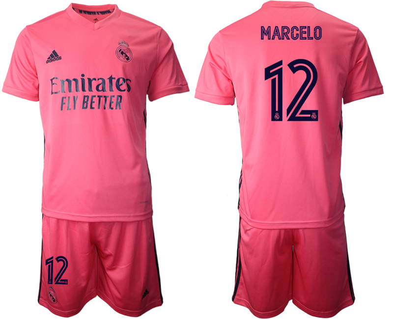 Men 2020-2021 club Real Madrid away #12 pink Soccer Jerseys